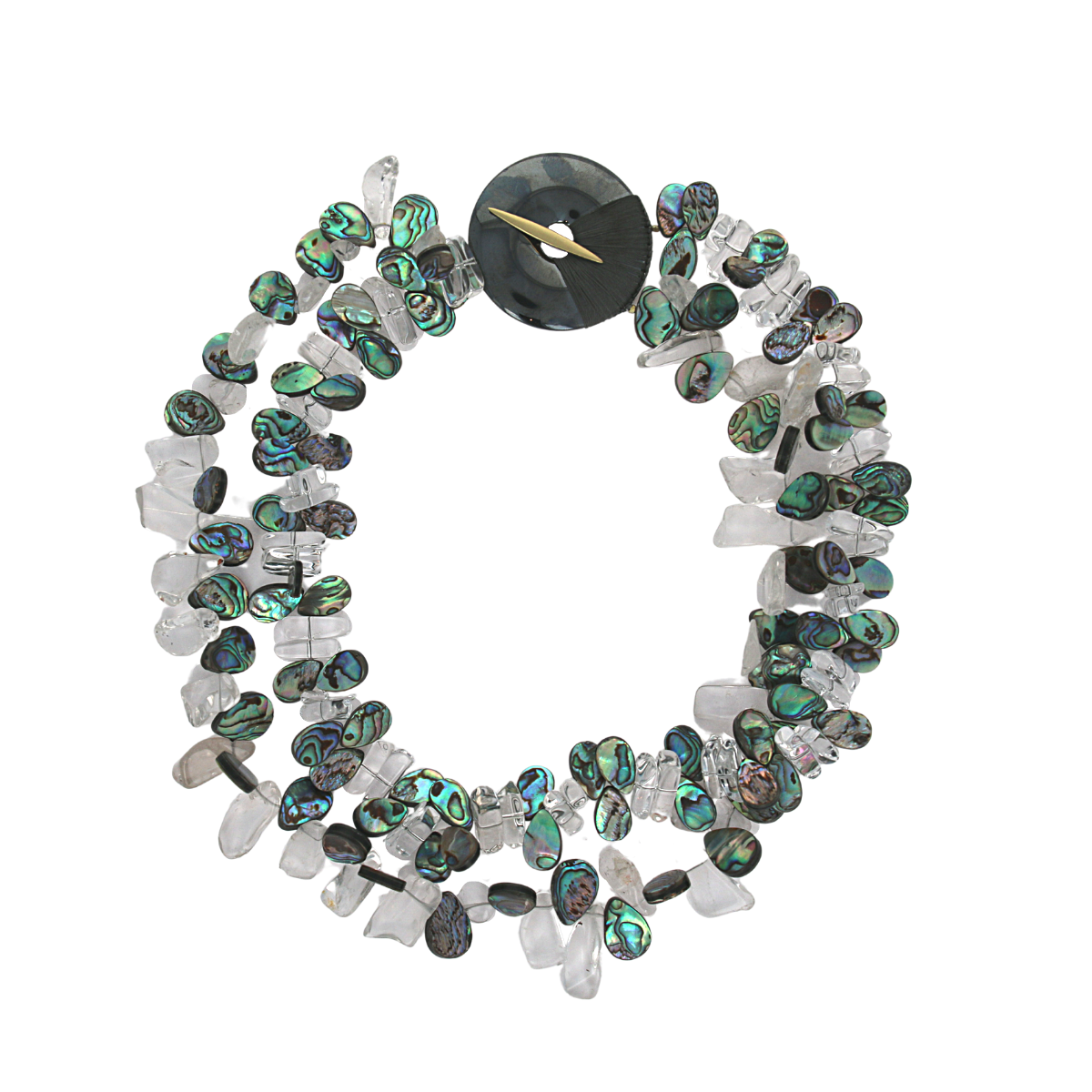 Abalone & Rock Crystal Necklace II