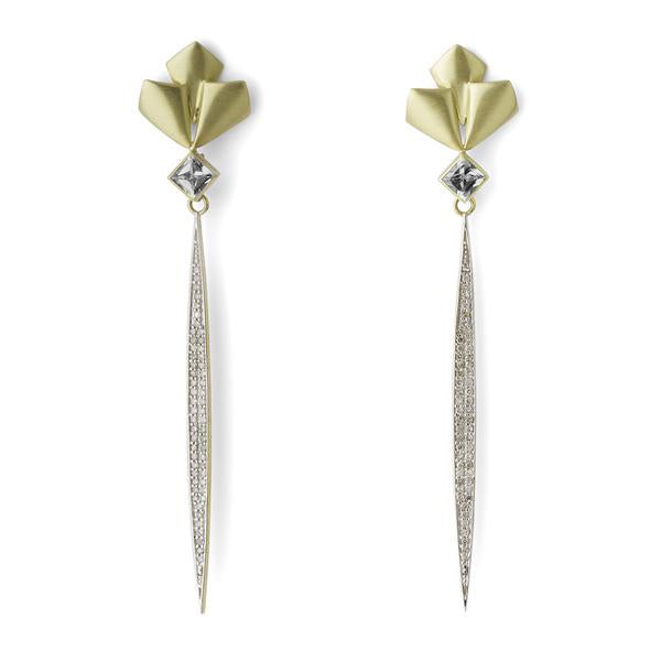 Barrymore Earrings with Diamond Drops