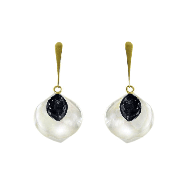 Black Diamond Calla Lily Earrings