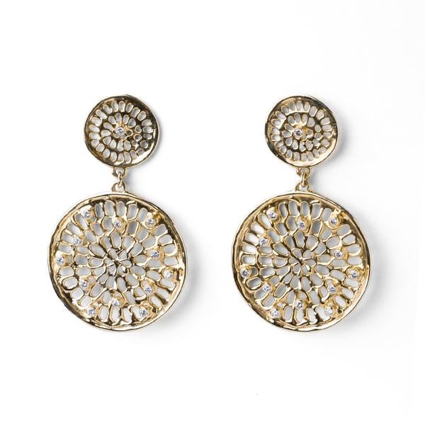 Double Diamond Pinwheel Earrings