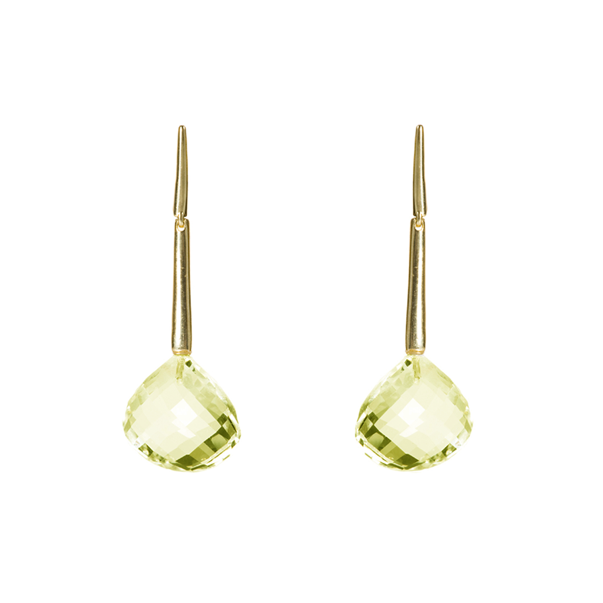 Lemon Quartz Georgette Earrings