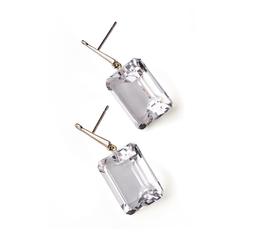 White Gold Georgie Earrings