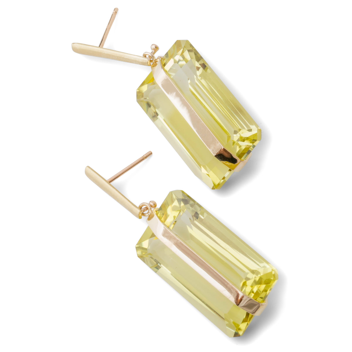 Sasha Earrings with Lemon Quartz