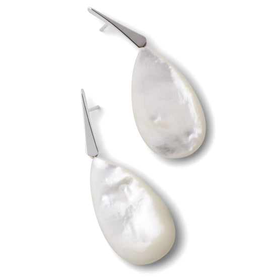 Knotting Way Earrings with Mother of Pearl Drops