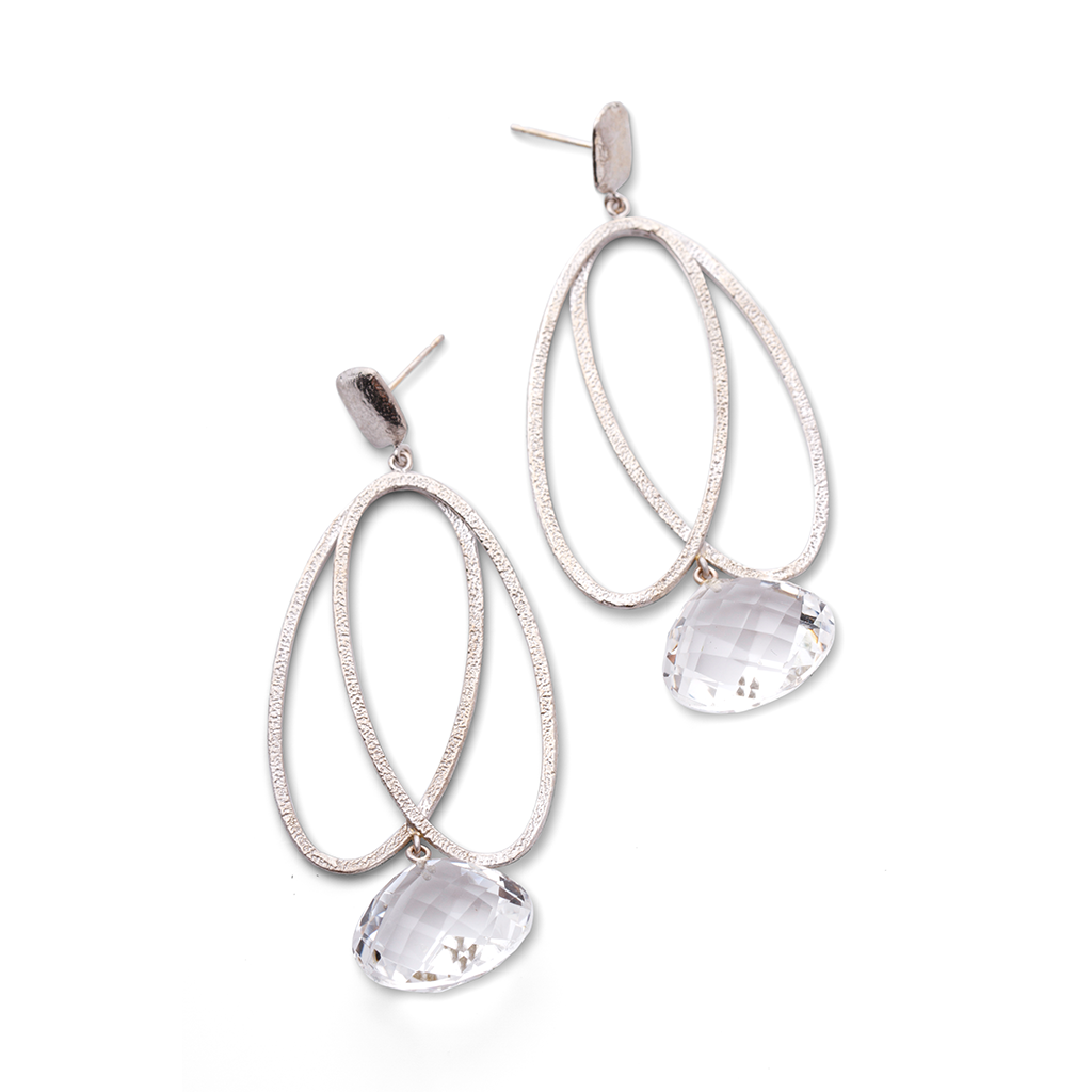 White Gold Joshie Earrings