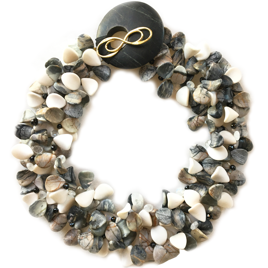 Jasper Petal Necklace