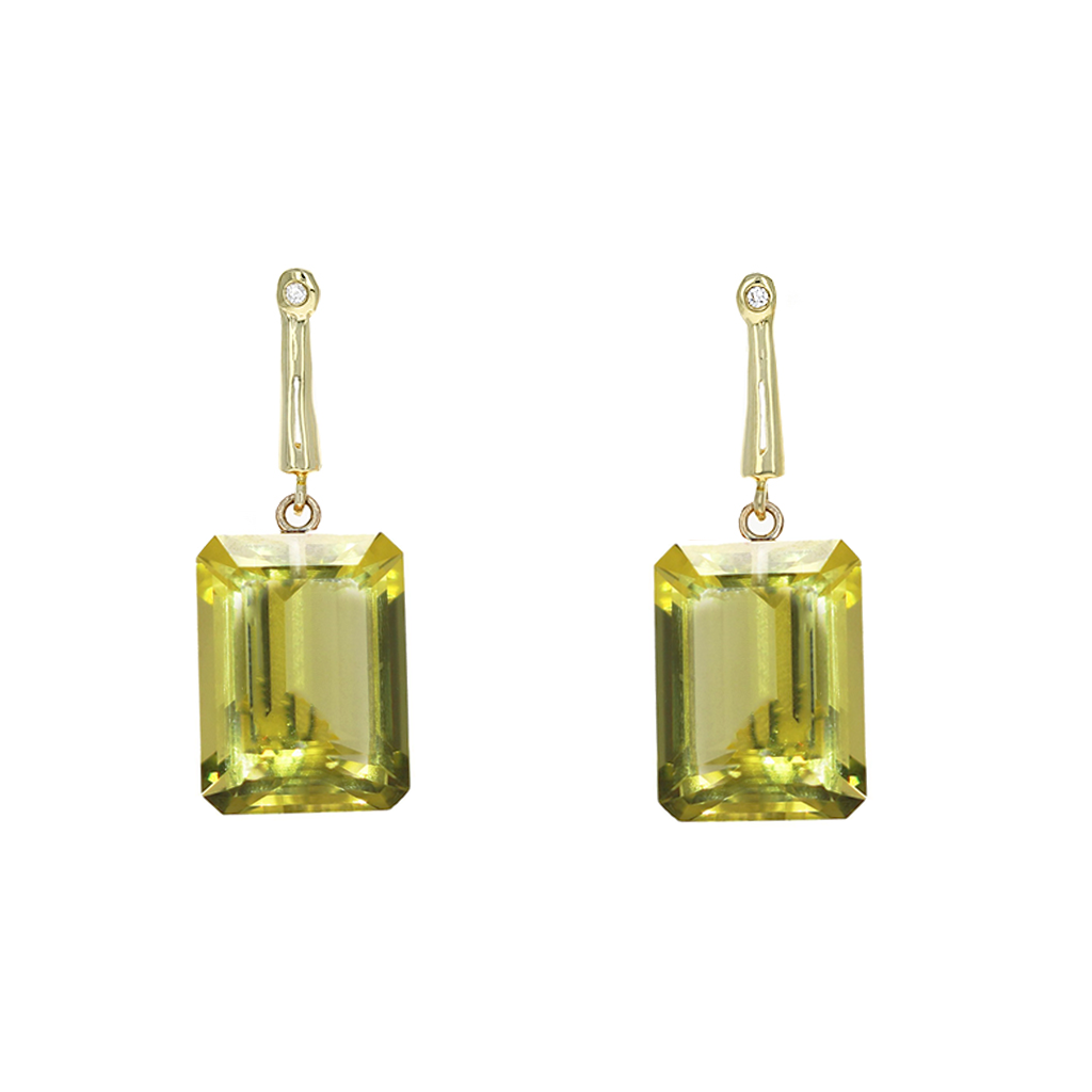 Lemon Quartz Georgie Earrings