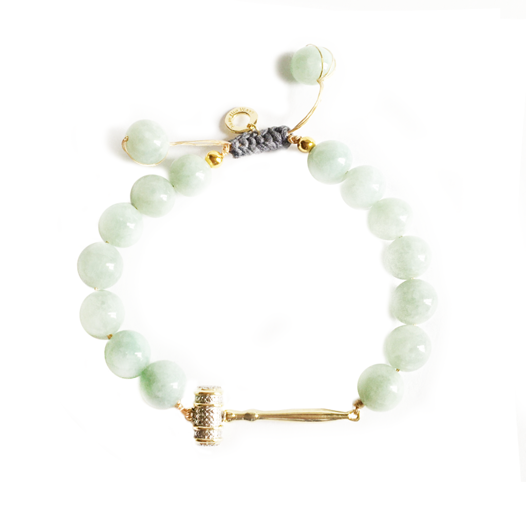 Trust Your Judgment gold-plated Gavel Embraceable You adjustable bracelet by Pavé The Way® Jewelry