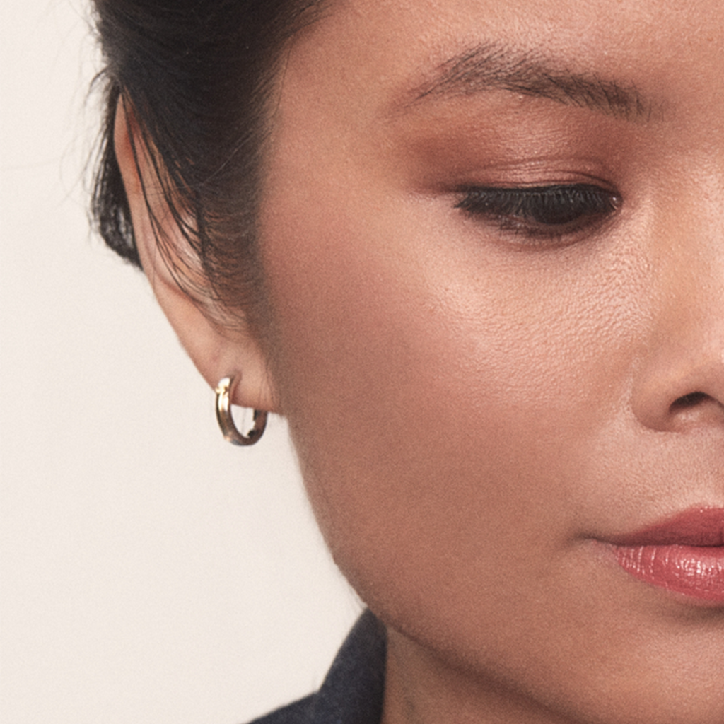 Empower Tool Huggie earrings by Pavé The Way® Jewelry