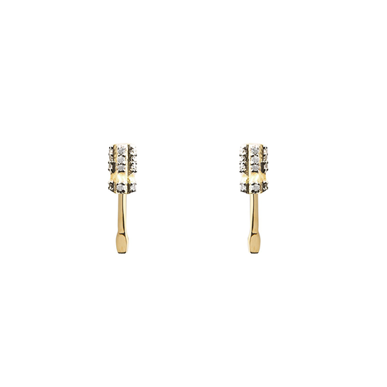 Load image into Gallery viewer, Grace With Grip gold-plated Screwdriver stud earrings by Pavé The Way® Jewelry
