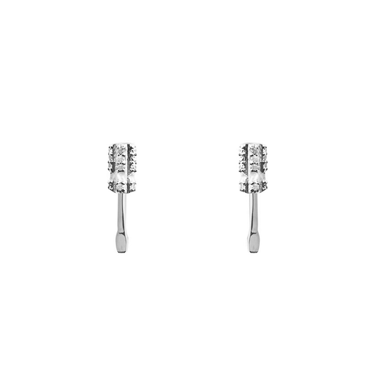 Load image into Gallery viewer, Grace With Grip sterling silver Screwdriver stud earrings by Pavé The Way® Jewelry
