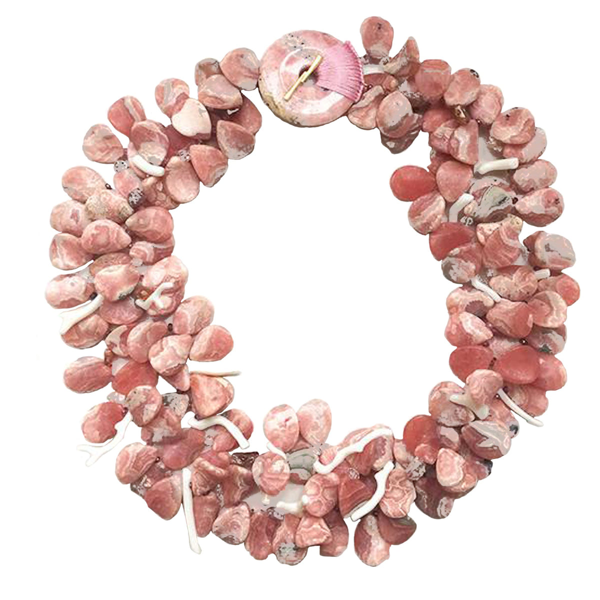 Rhodochrosite Petal Necklace