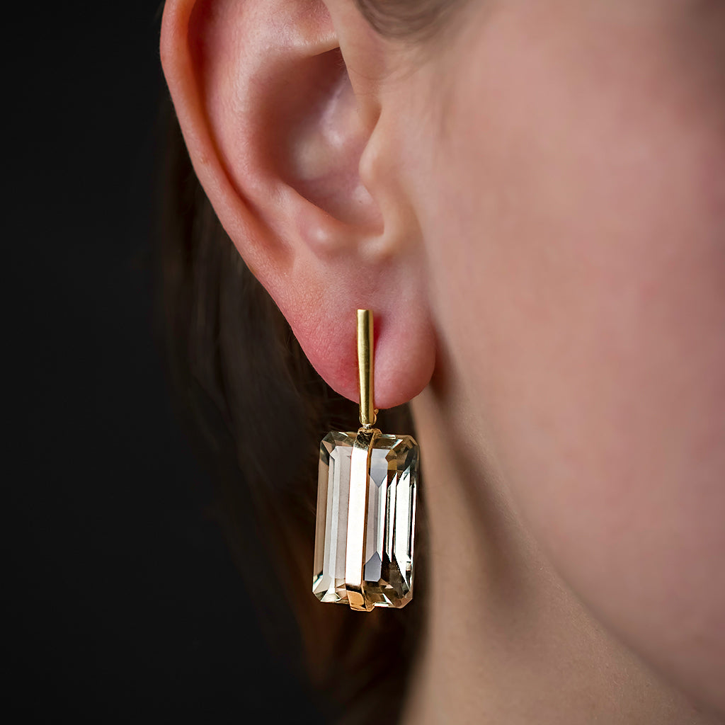 Sasha Earrings with Green Amethyst