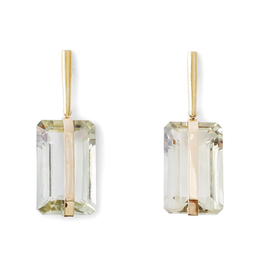 Load image into Gallery viewer, Sasha Earrings with Green Amethyst
