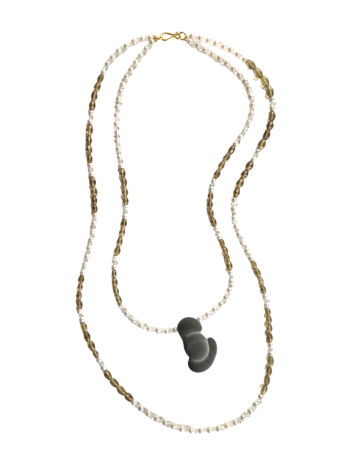 2-Strand Goddess Stone Necklace