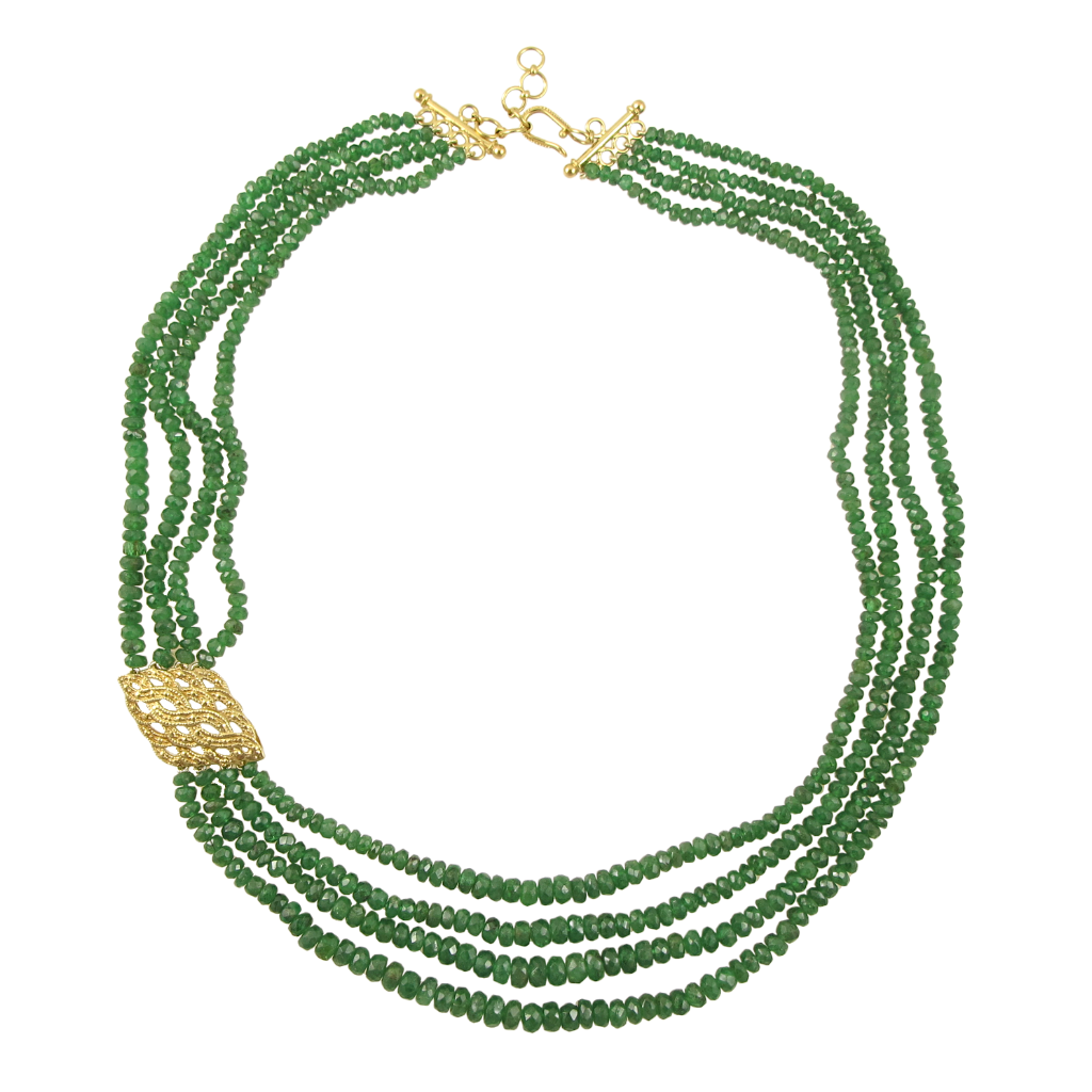 Load image into Gallery viewer, Tsavorite Antique Necklace
