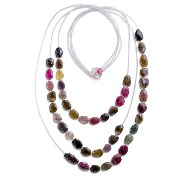 3-Strand Tourmaline Necklace