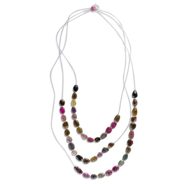 3-Strand Tourmaline Necklace