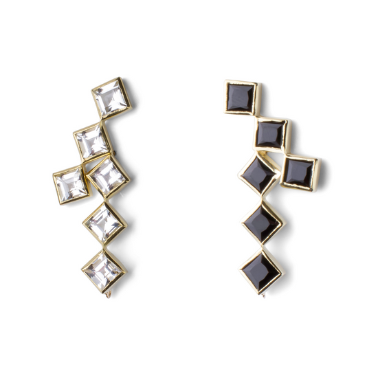57th Street Earrings with Detachable Stone Drops