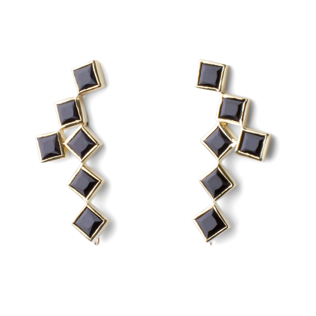 Onyx Crosswalk Earrings