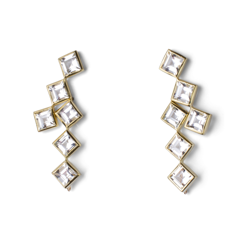 Topaz Crosswalk Earrings